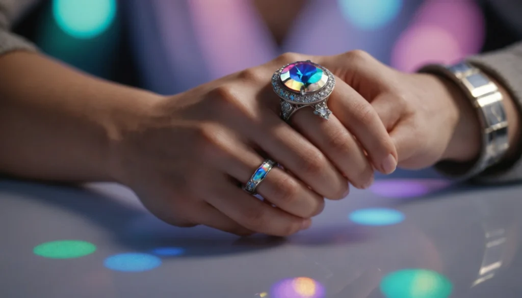 bague holographique
