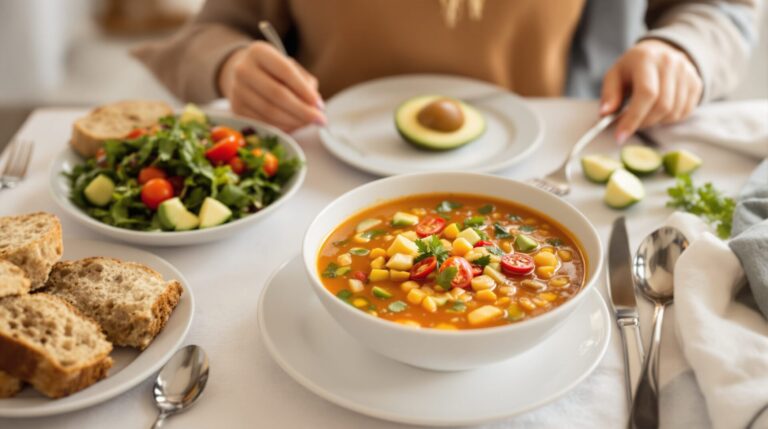 que manger avec une soupe le soir pour maigrir