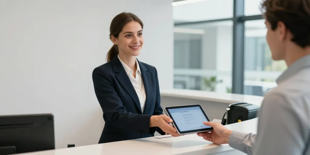 accueil visiteurs entreprise